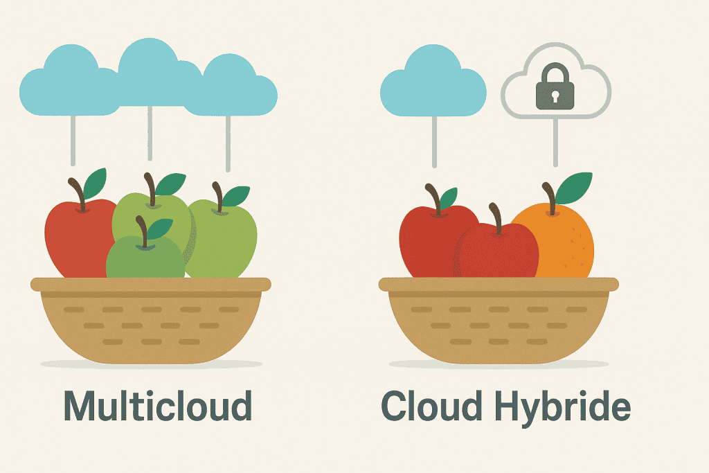Multicloud ou hybrid cloud